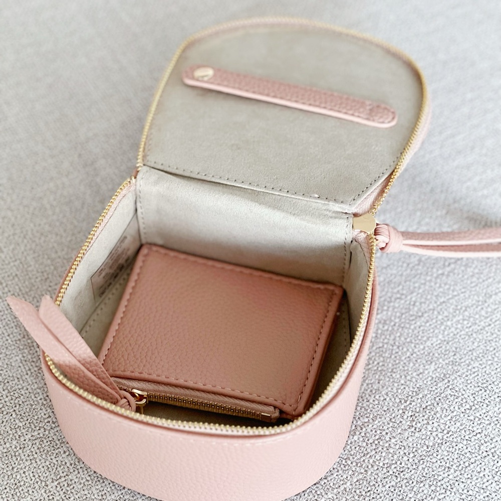 Chloé Pink Leather Mini Drew Shoulder Bag with Tassel - Picture 5 of 10